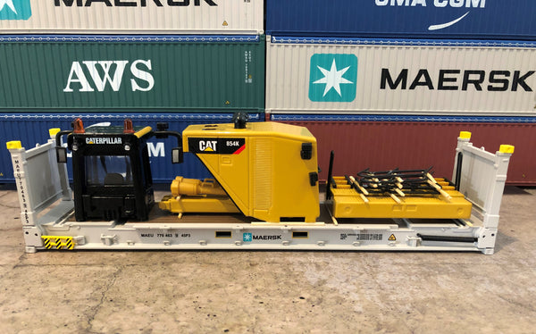 Maersk 40' 9'6 Flat Rack. 1/50 scale diecast model