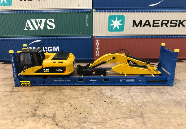 CMACGM 40' 9'6 Flat Rack. 1/50 scale diecast model.
