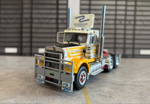 *NEW LIVERY MODEL* REFRIGERATED ROADWAYS DAY-CAB W900AR KENWORTH