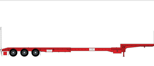 CTE Diecast Scale Models 45' Dropdeck Extendable trailers ***